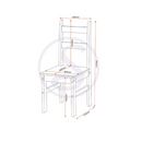 CORONA BUDGET DINING SET - DISTRESSED WAXED PINE