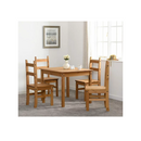 CORONA BUDGET DINING SET - DISTRESSED WAXED PINE