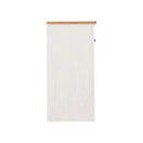 PANAMA 3 DOOR 3 DRAWER SIDEBOARD - WHITE/NATURAL WAX