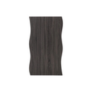 QUEBEC WAVE EDGE DINING TABLE - BLACK WOOD GRAIN
