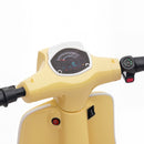 AIYAPLAY 24V Battery Powered Ride On Motorcycle With Manual Throttle, Beige