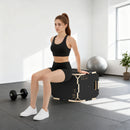 SPORTNOW Non-Slip Plyo Box, Corner-free Wooden Jump Box