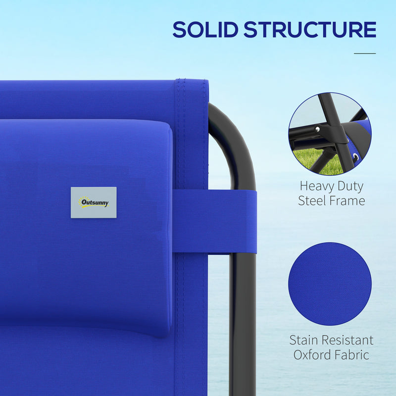 Outsunny Zero Gravity Lounger Folding Recliner Chair w/ Cup Holder