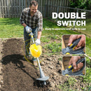Outsunny Cordless Tiller, 18V Garden Rotavator with 2 x 4Ah Batteries