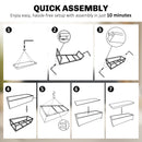 HOMCOM Storage Ottoman with Lid, 112cm Bench Chest Box