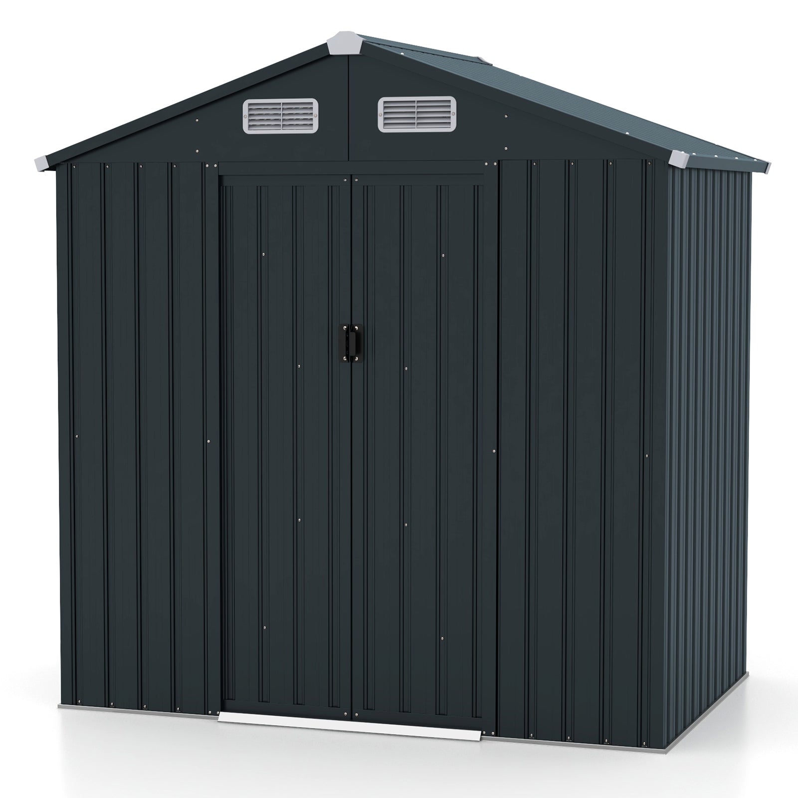 Utility Tool House Garden Storage Shed With Sloping Roof And Air Vents