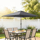 Outsunny Garden Parasol, Outdoor Umbrella With Tilt Function, Dark Grey