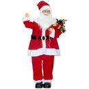 HOMCOM Life Size Animated Santa Claus with Sound Activated for Party