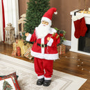 HOMCOM Life Size Animated Santa Claus with Sound Activated for Party