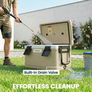 Outsunny 42.6L Insulated Cool Box, Portable Ice Cooler With Handle, Khaki