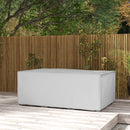 Outsunny 210x140x80cm UV Rain Protective Cover for Garden Rattan Furniture Grey