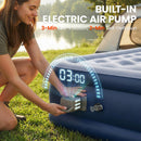 Outsunny Inflatable Mattress, Air Bed With Built-in Pump, Grey