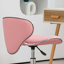 HOMCOM Office Chair Beauty Salon Rolling Technician Stool Chair - Black/Grey/Pink