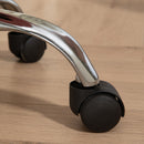 HOMCOM Office Chair Beauty Salon Rolling Technician Stool Chair - Black/Grey/Pink