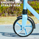 AIYAPLAY Kids Scooter, Foldable Kick Scooter W/ Adjustable Handlebar, Blue
