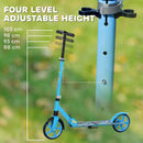 AIYAPLAY Kids Scooter, Foldable Kick Scooter W/ Adjustable Handlebar, Blue