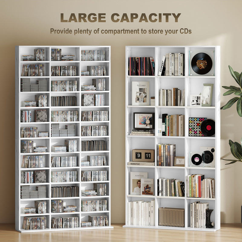 HOMCOM DVD CD Media Storage Rack, Video Display Unit