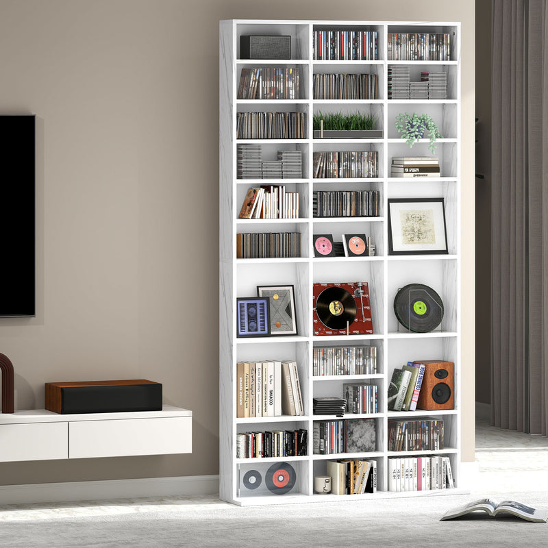 HOMCOM DVD CD Media Storage Rack, Video Display Unit