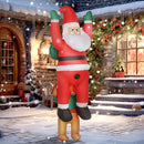 Outsunny Blow Up Hanging Christmas Decoration with Built-in LED Lights