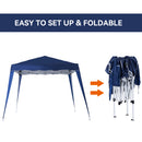 Outsunny Garden Pop Up Gazebo Tent Party Water-resistant 2.5 X 2.5M Blue
