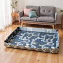 AIYAPLAY Foldable Baby Play Mat, Baby Playpen, Traffic & Grey Diamond Theme