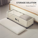HOMCOM Storage Ottoman with Lid, 112cm Bench Chest Box