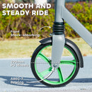 AIYAPLAY Kids Scooter, Foldable Kick Scooter W/ Adjustable Handlebar, Green