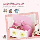 AIYAPLAY Toy Box With Lid, Safety Hinges For Kids, Nursery, Bedroom,