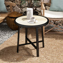 Outsunny 50.5cm Round Garden Table with SPC Tabletop