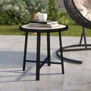 Outsunny 50.5cm Round Garden Table with SPC Tabletop