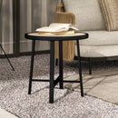 Outsunny 50.5cm Round Garden Table with SPC Tabletop