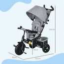 HOMCOM 6 In 1 Kids Trike, Stroller With Parent Handle