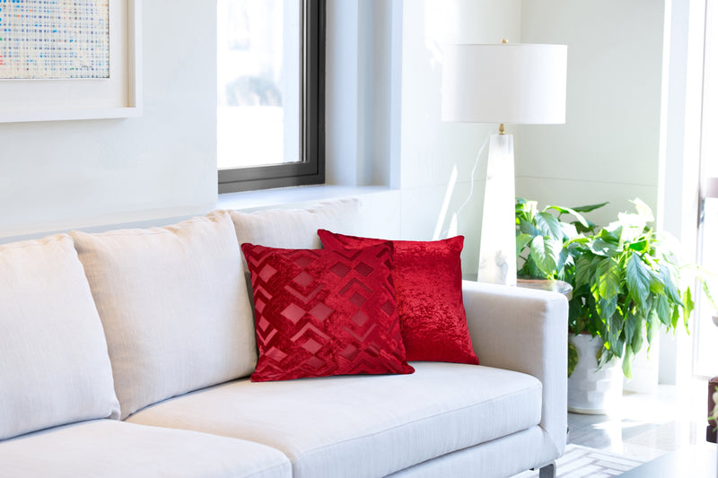 Valencia - Cushion Cover in Red