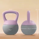 SPORTNOW Kettlebell w/ Soft Body and Non-Slip Handle, Purple and Grey