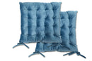 Velvet Holland Luxury Seat Pad in Blue