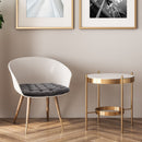 Velvet Holland Luxury Seat Pad in Charcoal Grey