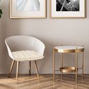 Velvet Holland Luxury Seat Pad in Cream