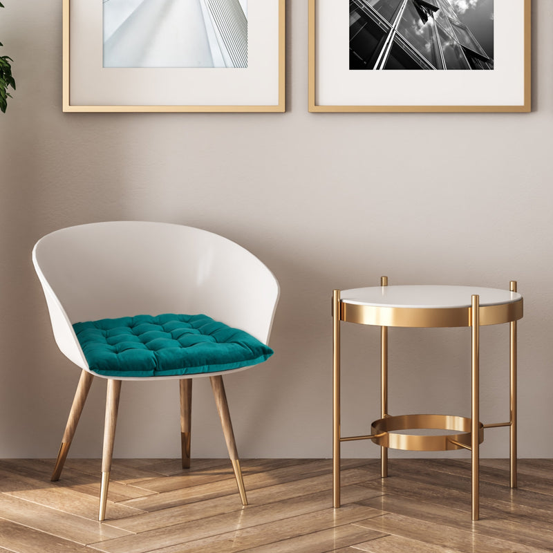 Velvet Holland Luxury Seat Pad in Emerald Green