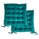 Velvet Holland Luxury Seat Pad in Emerald Green