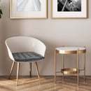 Velvet Holland Luxury Seat Pad in Silver