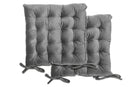 Velvet Holland Luxury Seat Pad in Silver