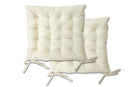 Velvet Holland Luxury Seat Pad in Cream