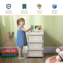 ZONEKIZ Kids Storage Units with Drawers 3 Tier Chest - White