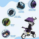 HOMCOM 6 In 1 Kids Trike, Stroller With Parent Handle