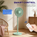 HOMCOM 40 Cm Standing Pedestal Fan, Quiet Electric Cooling Floor Fan, Green