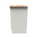 Westminster Ready Assembled 3 Drawer Bedside Cabinet in Cream Ash & Riviera Oak