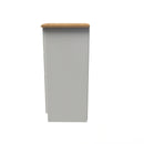 Westminster Ready Assembled 4 Drawer Tallboy in Cream Ash & Riviera Oak