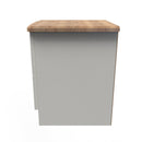 Westminster Ready Assembled 2 Drawer Bedside Cabinet in Cream Ash & Riviera Oak