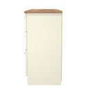 Westminster Ready Assembled Double Pedestal Desk in Cream Ash & Riviera Oak