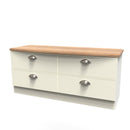 Westminster Ready Assembled 4 Drawer Bed Box in Cream Ash & Riviera Oak